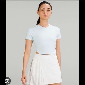 Lululemon Nulux Cropped Tennis Short Sleeve